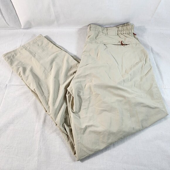Simms Pants Mens Extra Large Khaki Tan Cor3 Nylon Cargo Straight Leg Fishing - Picture 1 of 16